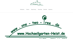 Desktop Screenshot of hochseilgarten-heist.de