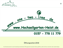 Tablet Screenshot of hochseilgarten-heist.de